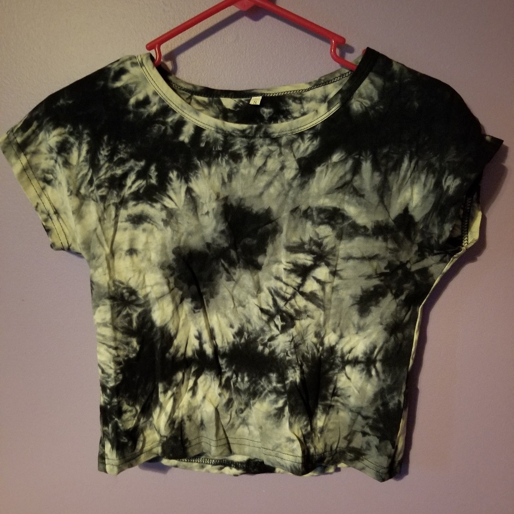 Shein crop tye dye tee shirt